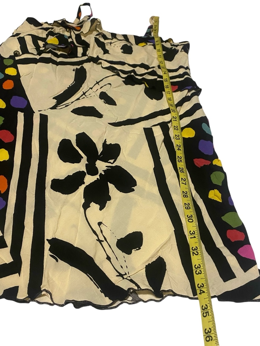 VINTAGE Y2K Jams World Mini Dress Large Abstract Artsy Colorful 90’s Hawaii USA - Picture 12 of 16